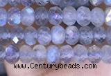 CRB3144 15.5 inches 2.5*4mm faceted rondelle tiny labradorite beads