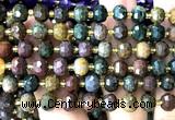 CRB6024 15 inches 6*8mm faceted rondelle ocean jasper beads