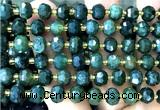 CRB6041 15 inches 6*8mm faceted rondelle moss agate beads