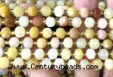 CRB6047 15 inches 6*8mm faceted rondelle yellow aventurine jade beads