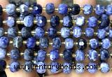 CRB6062 15 inches 6*8mm faceted rondelle sodalite beads