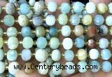 CRB6080 15 inches 6*8mm faceted rondelle colorful amazonite beads