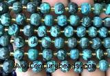CRB6093 15 inches 6*8mm faceted rondelle dyed jade beads