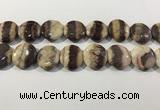 CRC1074 15.5 inches 25mm flat round rhodochrosite beads