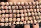 CRC1150 15.5 inches 8mm round rhodochrosite gemstone beads