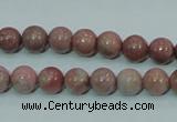 CRC202 16 inches 8mm round rhodochrosite gemstone beads wholesale