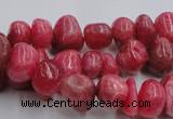 CRC35 15.5 inches 6*8mm - 8*10mm dyed rhodochrosite nuggets beads