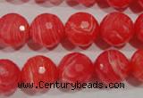 CRC515 15.5 inches 14mm faceted round synthetic rhodochrosite beads