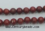 CRE01 16 inches 8mm round natural red jasper beads wholesale