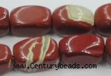 CRE21 16 inches 16*25mm nugget natural red jasper beads wholesale