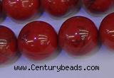 CRE308 15.5 inches 20mm round red jasper beads wholesale