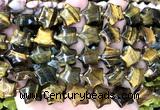 CRG92 15 inches 16mm star yellow tiger eye beads wholesale