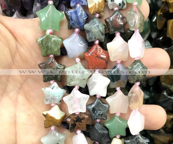 CRG95 15 inches 16mm star colorful gemstone beads wholesale
