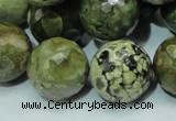 CRH61 15.5 inches 20mm faceted round rhyolite beads wholesale