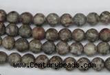 CRO07 15.5 inches 6mm round Chinese leopard skin jasper beads