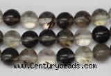 CRO160 15.5 inches 8mm round watermelon black beads wholesale