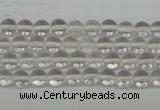 CRO35 15.5 inches 6mm round white crystal beads wholesale