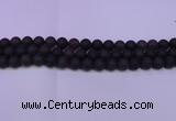 CRO843 15.5 inches 10mm round matte smoky quartz beads