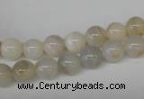 CRO88 15.5 inches 8mm round agate gemstone beads wholesale