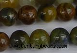 CRO905 15.5 inches 14mm round golden pietersite beads wholesale