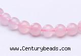 CRQ25 15.5 inches 4mm round natural rose quartz beads Wholesale