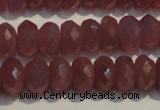 CRZ1017 15.5 inches 3*5mm faceted rondelle A grade ruby beads