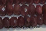 CRZ1023 15.5 inches 5*7mm faceted rondelle A+ grade ruby beads