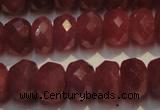 CRZ1029 15.5 inches 3*5mm faceted rondelle AAA grade ruby beads