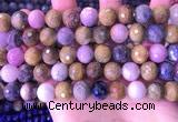 CRZ1144 15.5 inches 10mm faceted round ruby sapphire beads