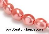 CSB01 16 inches 8*12mm nugget shell pearl beads Wholesale