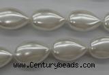 CSB1160 15.5 inches 12*18mm flat teardrop shell pearl beads