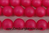 CSB1301 15.5 inches 6mm matte round shell pearl beads wholesale