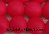 CSB1348 15.5 inches 10mm matte round shell pearl beads wholesale