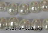 CSB135 15.5 inches 12*15mm – 13*16mm oval shell pearl beads