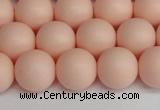 CSB1369 15.5 inches 12mm matte round shell pearl beads wholesale