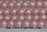 CSB1371 15.5 inches 6mm matte round shell pearl beads wholesale