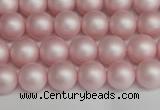 CSB1372 15.5 inches 8mm matte round shell pearl beads wholesale