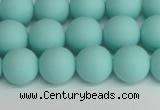 CSB1403 15.5 inches 10mm matte round shell pearl beads wholesale