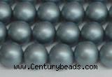 CSB1437 15.5 inches 8mm matte round shell pearl beads wholesale