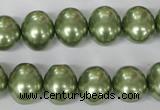 CSB145 15.5 inches 12*15mm – 13*16mm oval shell pearl beads