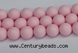 CSB1620 15.5 inches 4mm round matte shell pearl beads wholesale