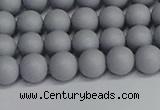 CSB1691 15.5 inches 6mm round matte shell pearl beads wholesale