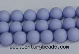 CSB1700 15.5 inches 4mm round matte shell pearl beads wholesale