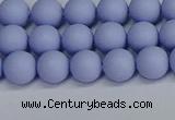 CSB1701 15.5 inches 6mm round matte shell pearl beads wholesale