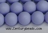 CSB1704 15.5 inches 12mm round matte shell pearl beads wholesale