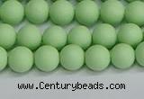 CSB1741 15.5 inches 6mm round matte shell pearl beads wholesale