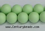 CSB1743 15.5 inches 10mm round matte shell pearl beads wholesale