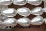 CSB2123 15.5 inches 4*7mm teardrop shell pearl beads wholesale