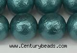 CSB2336 15.5 inches 16mm round wrinkled shell pearl beads wholesale