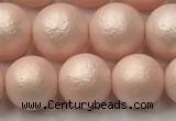 CSB2413 15.5 inches 10mm round matte wrinkled shell pearl beads